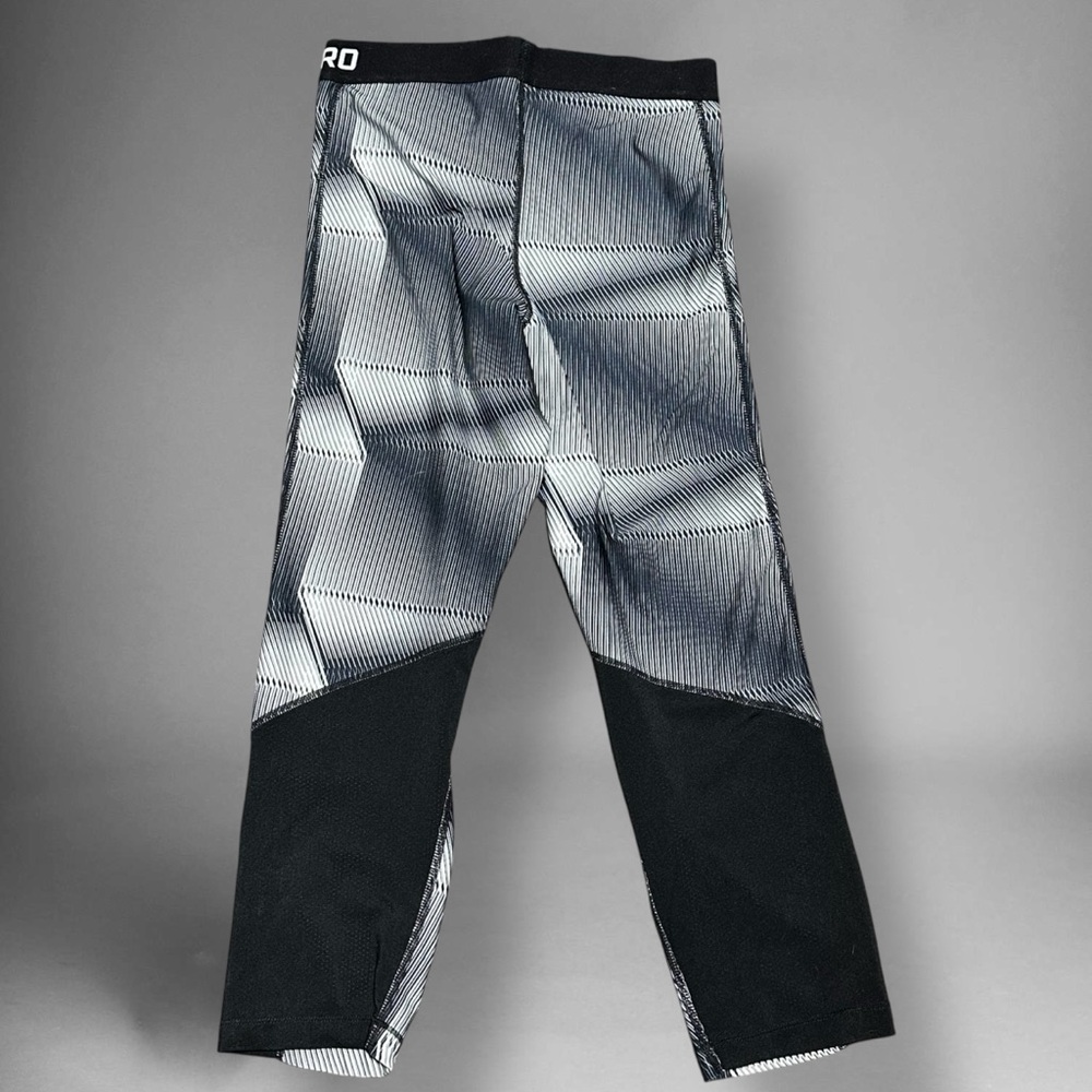 Nike Pro Womens Legging Sz M Monochrome black grey Patterned Leggings Dri-Fir - Picture 5 of 9